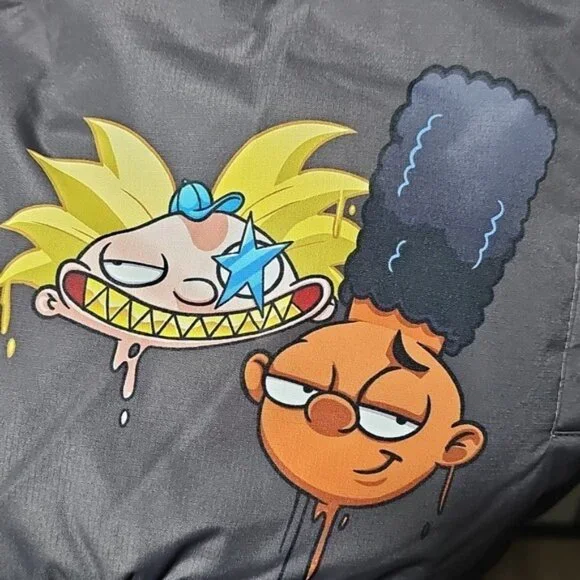 Members Only x Nickelodeon SpongeBob & More Gray Jacket Cartoon Graphics XL New - Picture 4 of 11